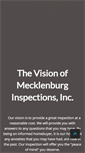 Mobile Screenshot of mecklenburginspections.com