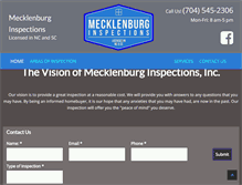 Tablet Screenshot of mecklenburginspections.com